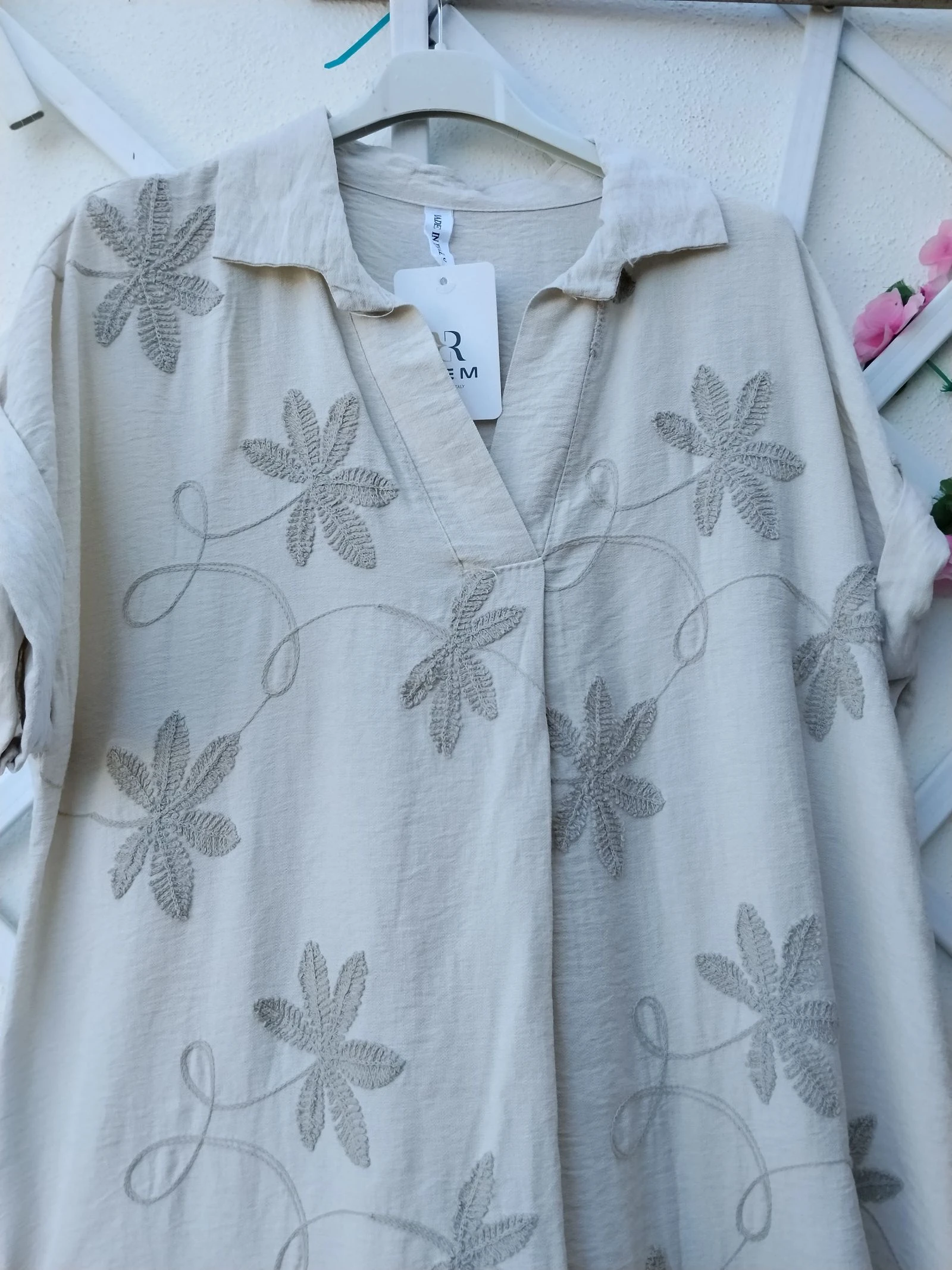 Vestido bordado de viscosa talla única hasta 44 fácil nuevo con etiqueta  – photo 2